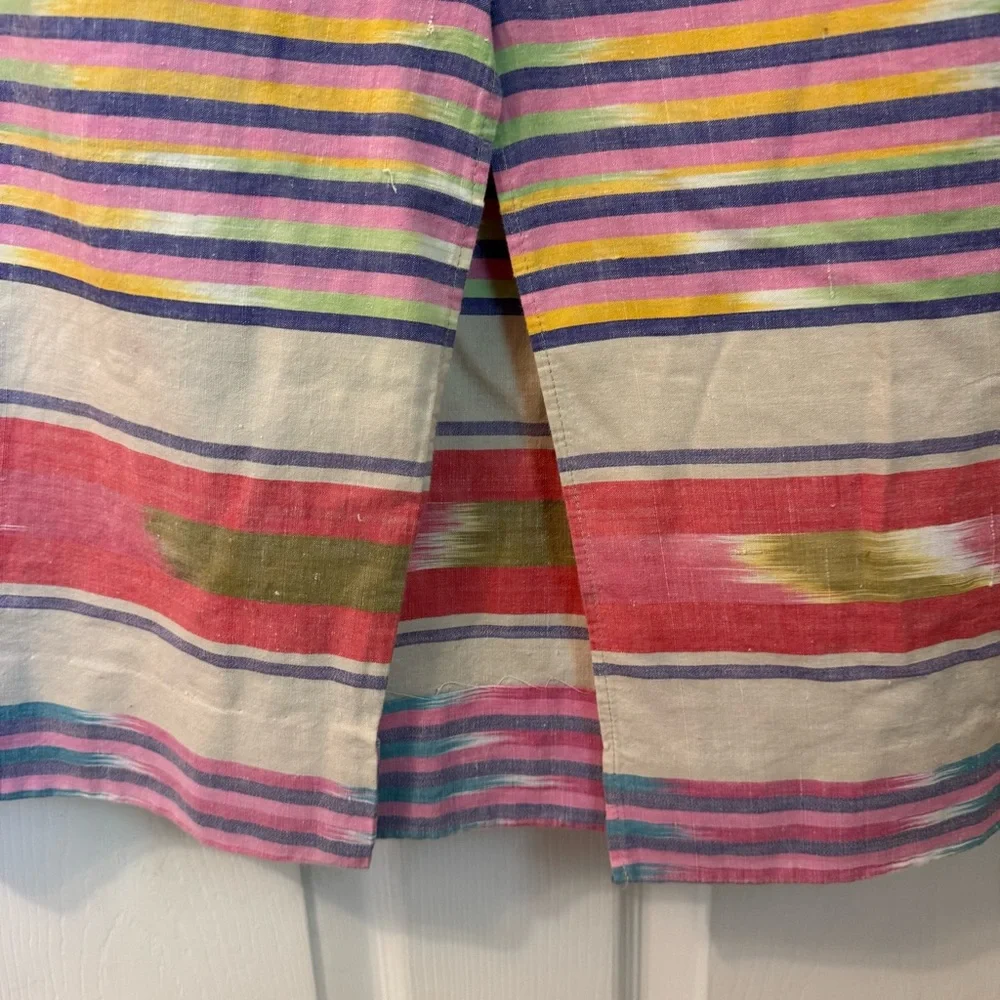 Bushwacker U.S.A Vintage Pastel Wrap Front Skirt Size 8 Rare‎